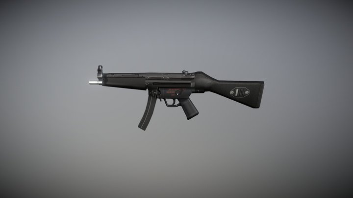Mp 5 Gun 3D Model