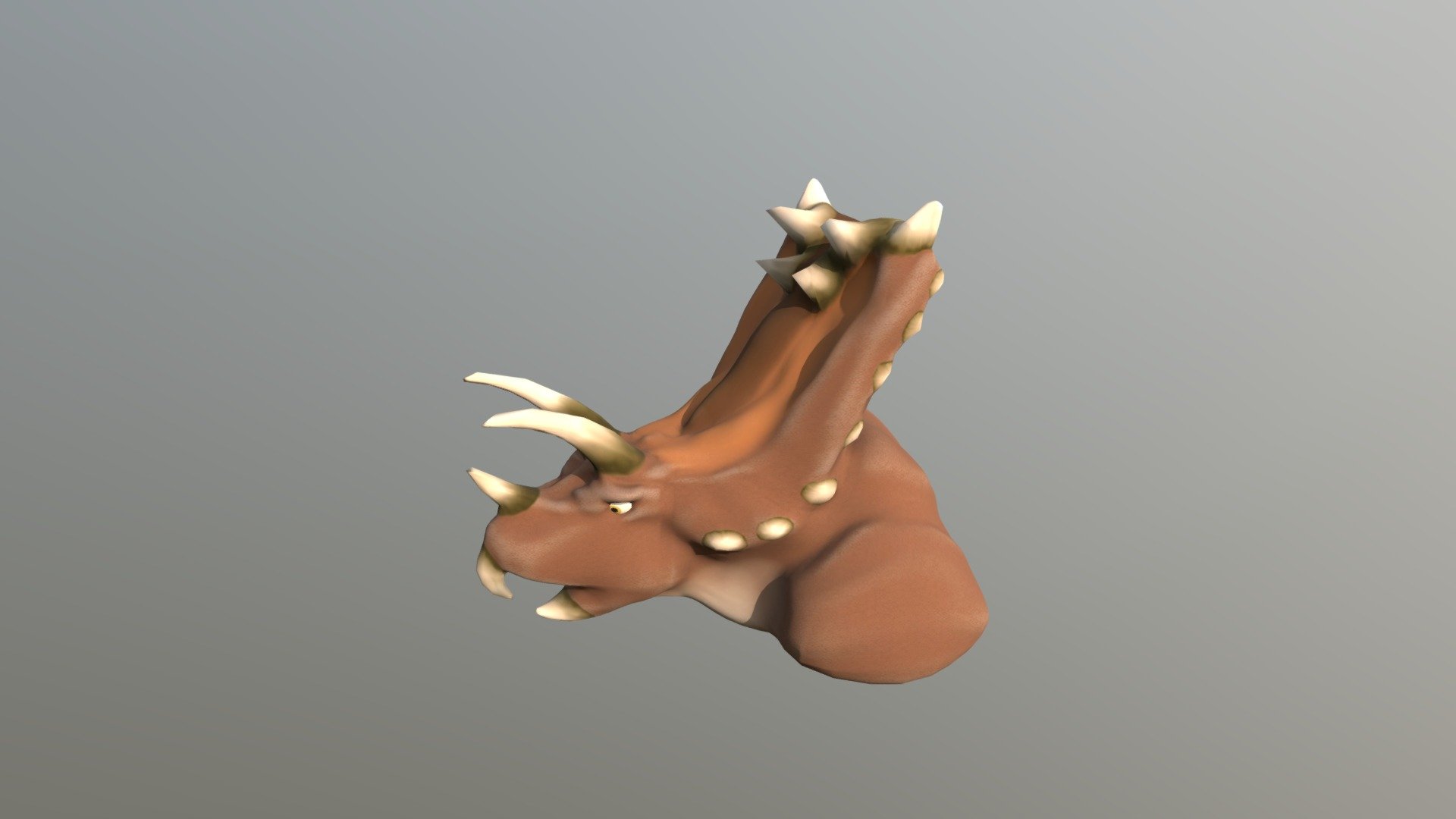 Low Poly Dinosaur Pentaceratops - 3D model by scribbleDib [07bb4d0 ...