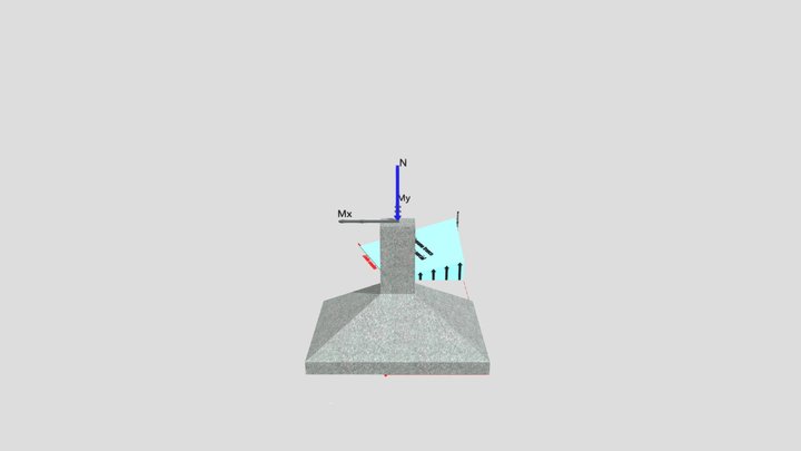 Diagrama tronco de prisma parcial 3D Model