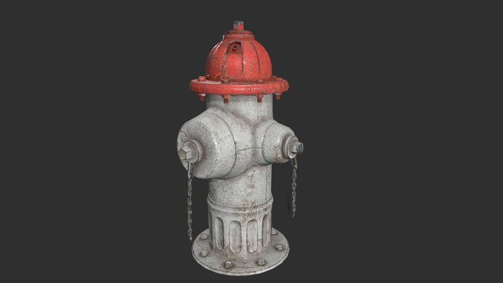 Game Ready Fire Hydrant 3D Model