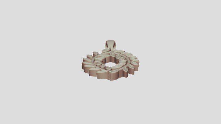 Liontin Oval 3D Model