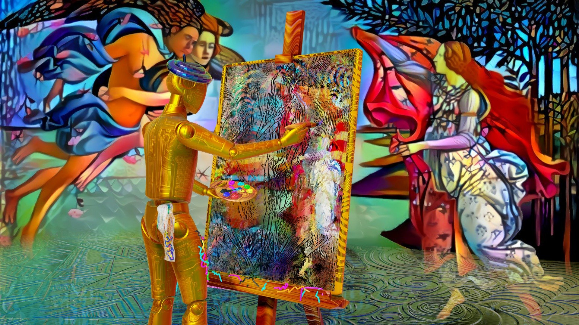 A.I. Artist ( Infinite canvas version )