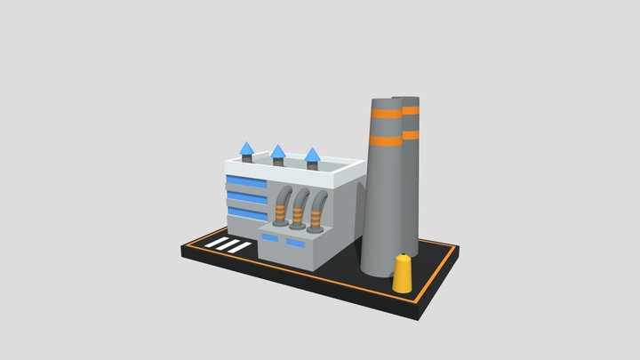 Factory Outlet  (Low-Poly) 3D Model