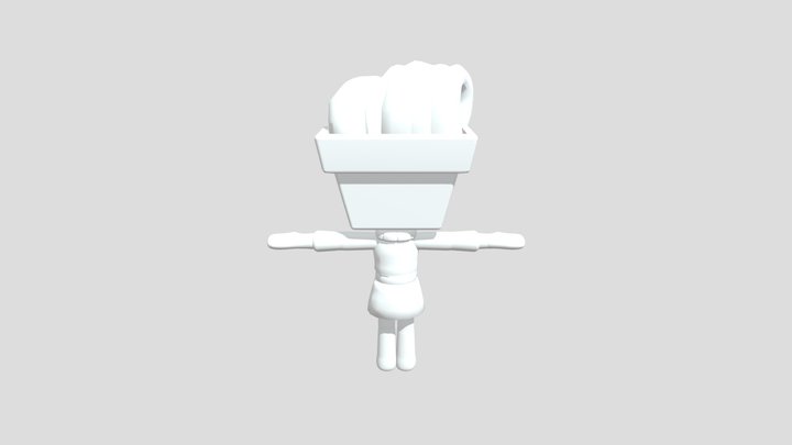 Stylish scary dandys world skin 3D Model