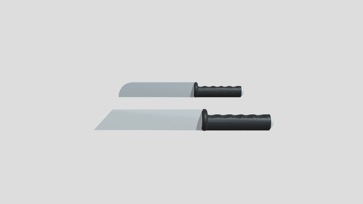 Kitchen Knives 3D Model