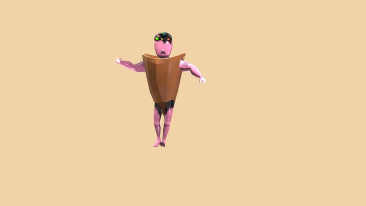Ice Cream Man 3D Model