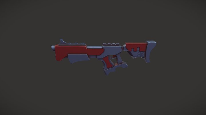 Stylized gun 3D Model