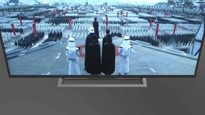 Sony XBR LED 4K Ultra HD Smart TV by Kwik 3D Model