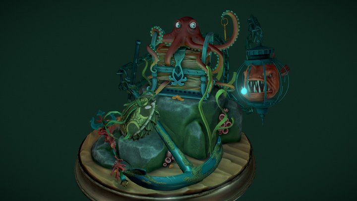 Underwater Treasure 3D Model