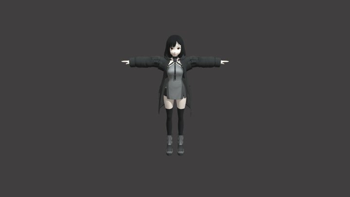 character girl #10 (FBX) 3D Model