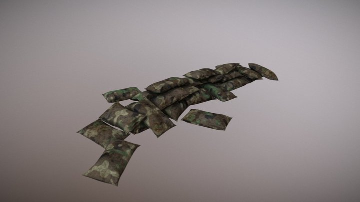 Sandbags 3D Model