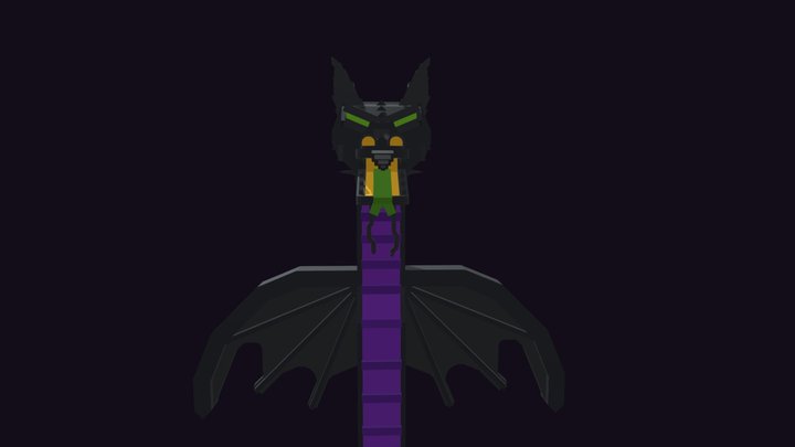 Maleficent Dragon (Sleeping Beauty & Fantasmic!) 3D Model
