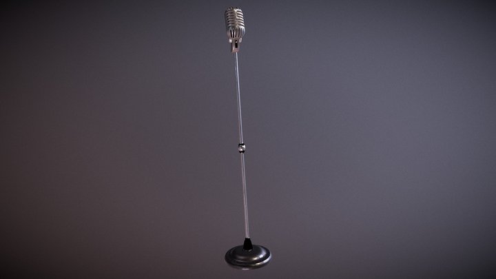 Classic Microphone 3D Model