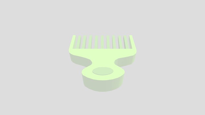 Afro Comb 3D Model