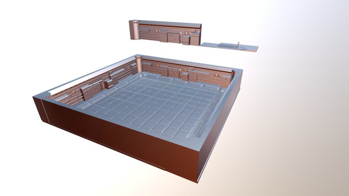 3ds Max Modular Wall And Floor Models 3D Model