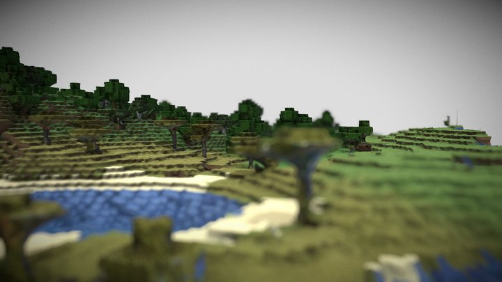 Photogrammetricization of Minecraft worlds 3D Model