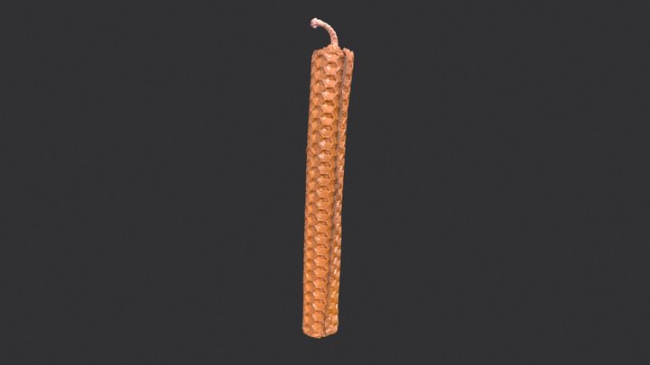 Honeycomb Candle (High-Poly) 3D Model