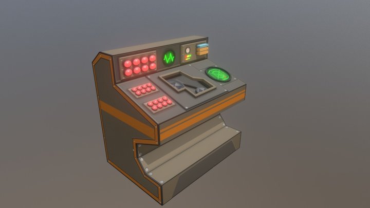 Space Peril - Computer Terminal 3D Model