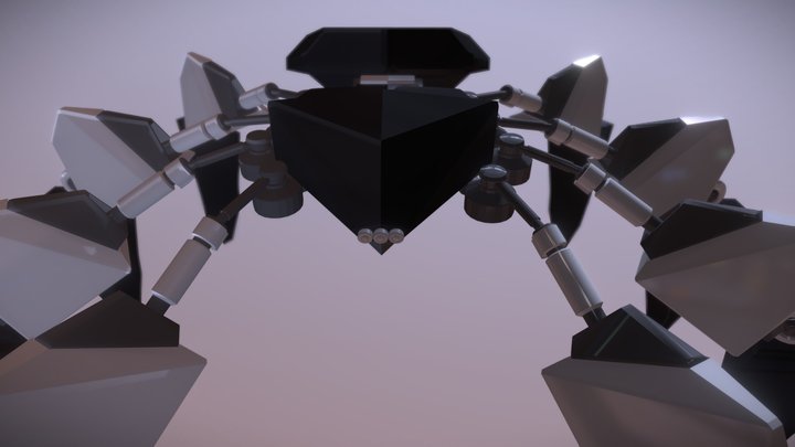 Juggernaut Spider Drone UNFINISHED 3D Model