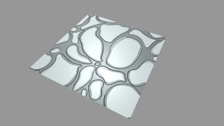 Piso de pedregulho 3D Model