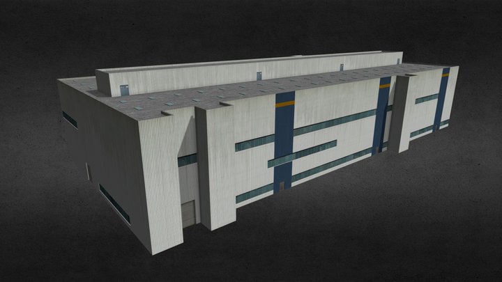 Factory Hall 3D Model