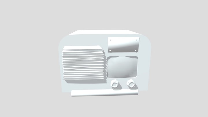Mrs. Roosevelt's Radio 3D Model