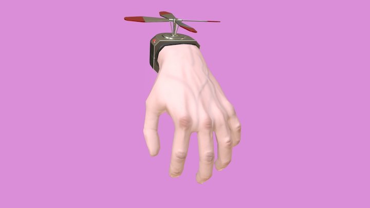 Mr. Hand Lowpoly 3D Model