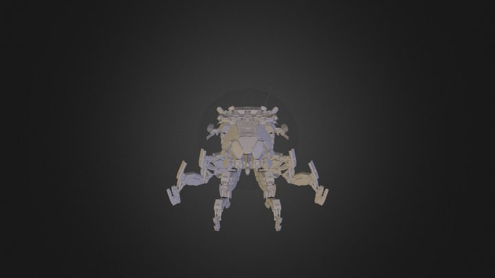 Mech Tank 04 3D Model