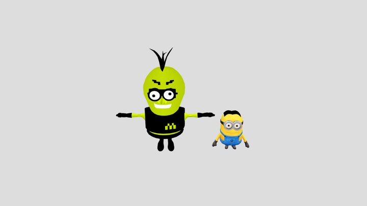 Neighbor farmer and Dave 3D Model