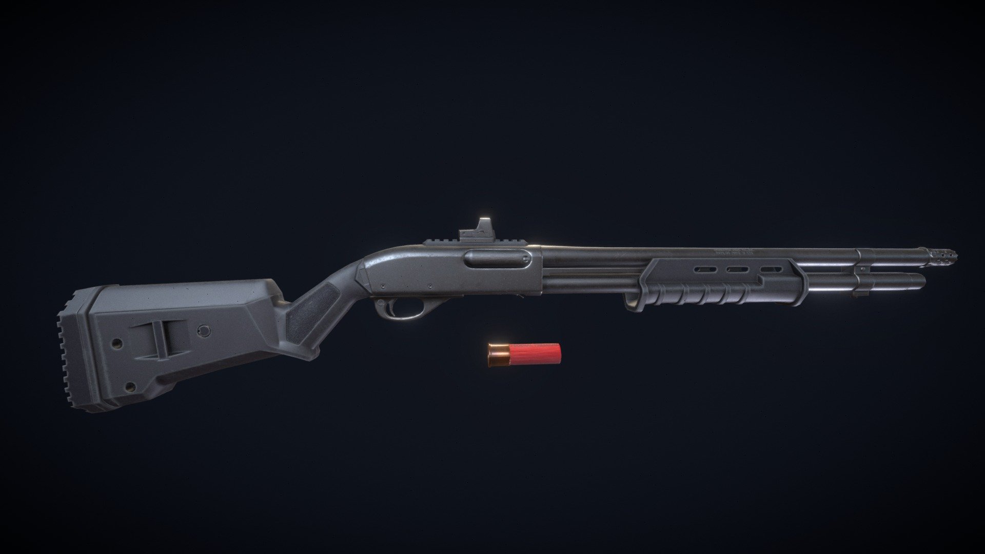 Remington 870 with Magpul furniture - Download Free 3D model by Medji ...