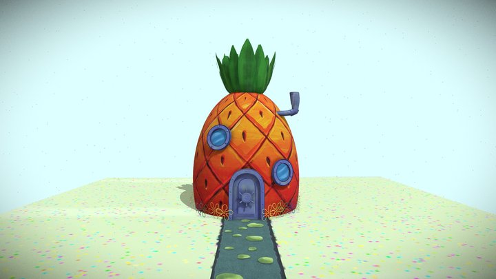 Spongebob's Pineapple House 3D Model