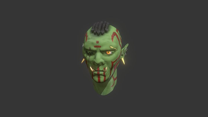 Orc Head 3D Model
