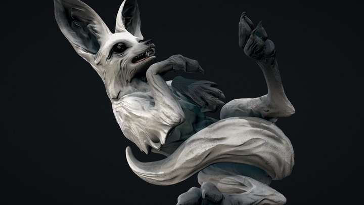 Skentch 31: Fennec Fox 3D Model