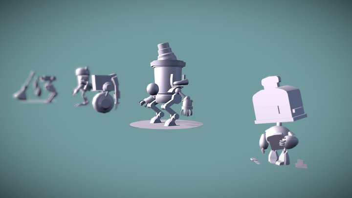 [HW XYZ school] Blocking 3D Model