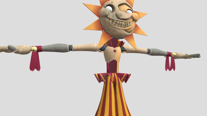 Sun and Moon Daycare Attendent Rig (Reupload) 3D Model