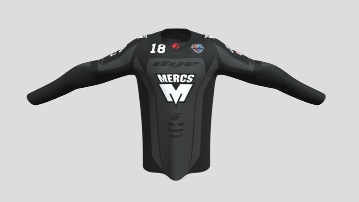MERCS Jersey-2020 Team PREVIEW 3D Model