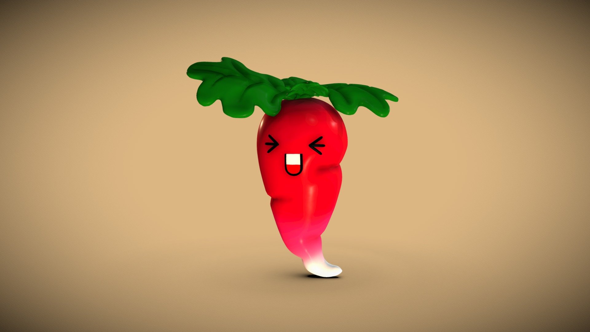 Radish toon figure