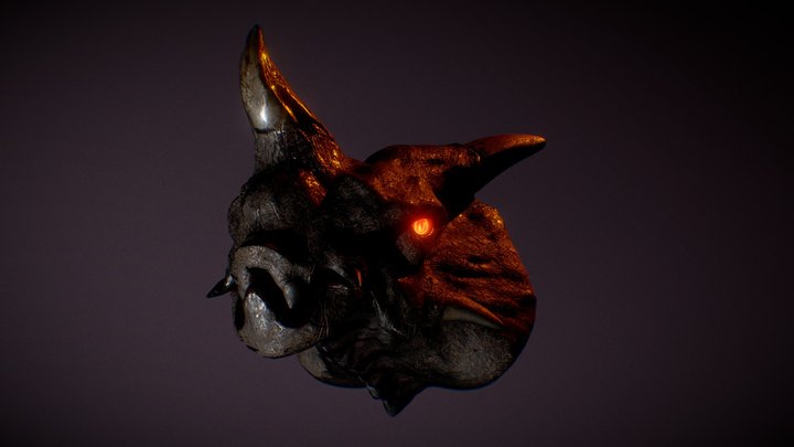 Swamp creature head 3D Model