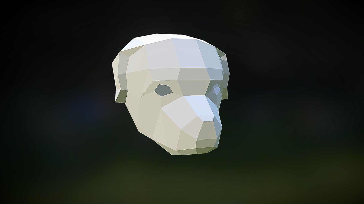 Dog Mask Rottweiler Low Poly