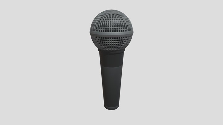 Low Polly Microphone – Gratis 3D-model STL