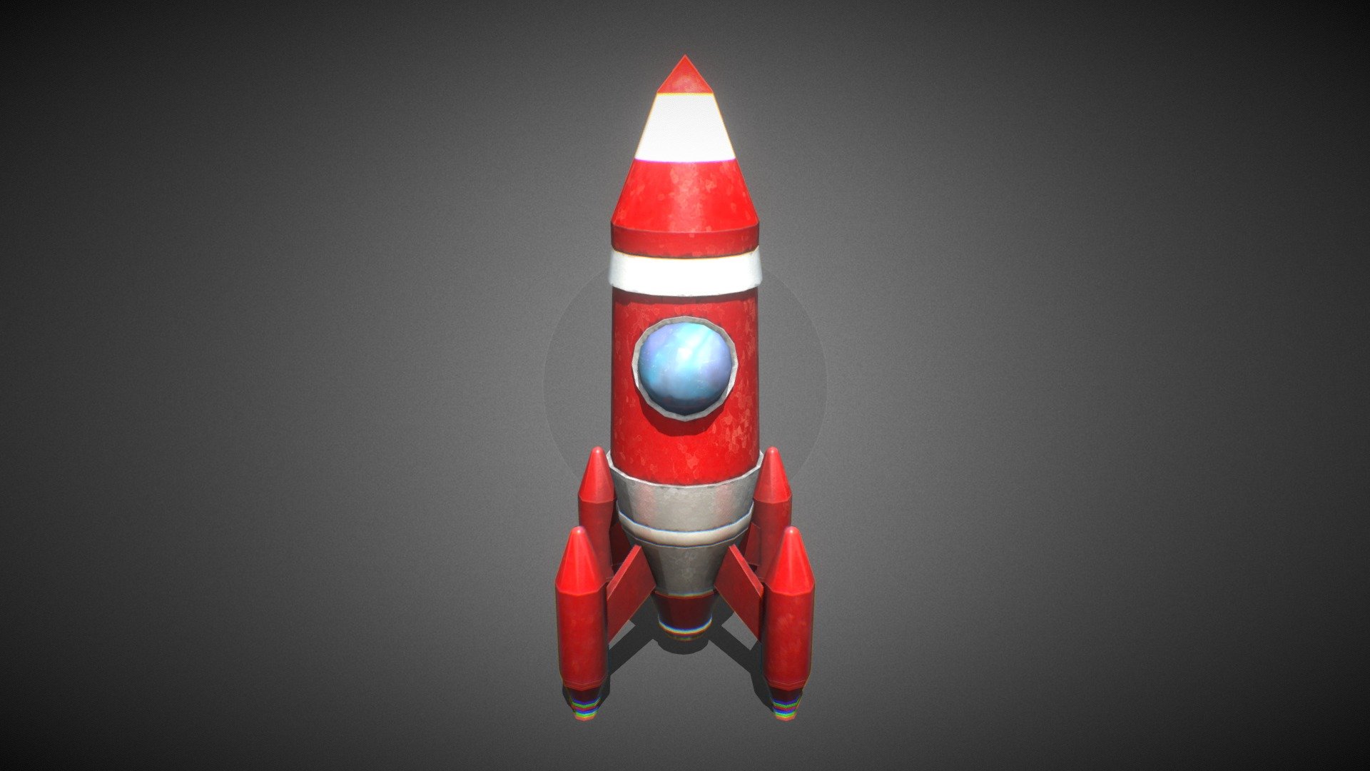 Low Poly 3D Toy Rocket - 3D model by Keipari [07d6c31] - Sketchfab