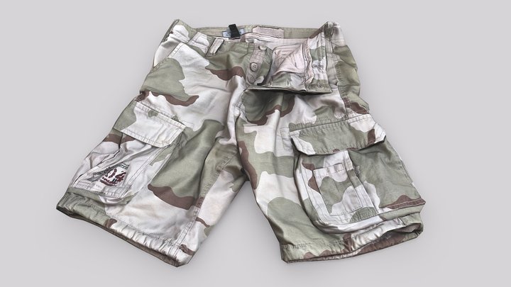 Scanned clothing: Shorts 3D Model