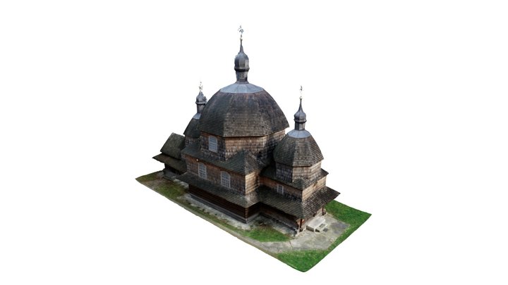 Cerkiew pw. Św. Mikołaja w Hrebenne 3D Model