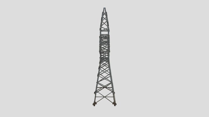 Power Lines LEP 3D Model