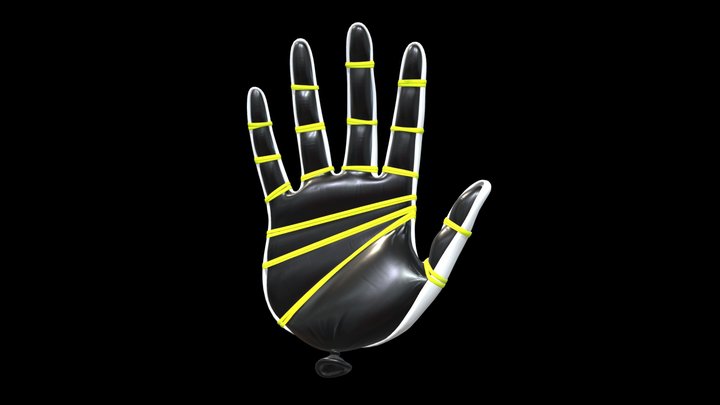 Inflated Glove 3D Model