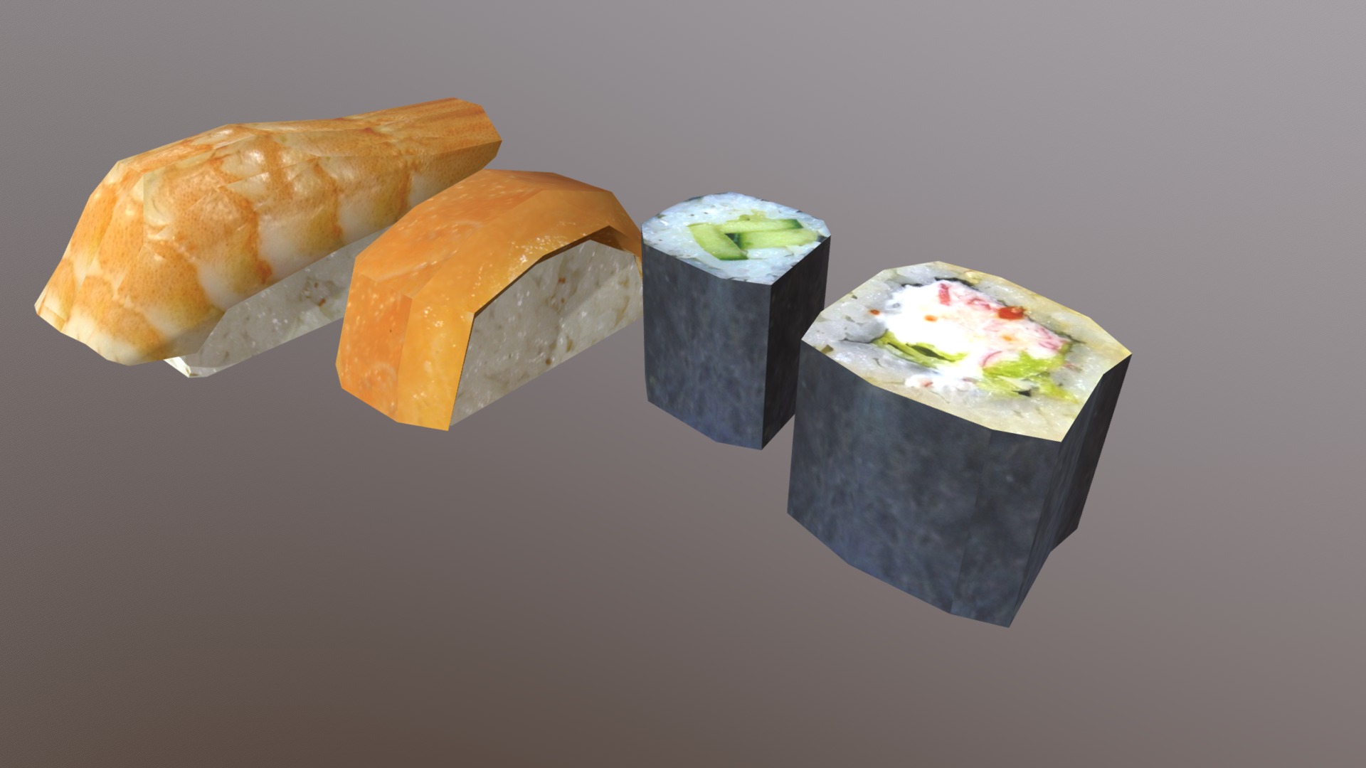 3D model Suchi - This is a 3D model of the Suchi. The 3D model is about a group of colorful rocks.