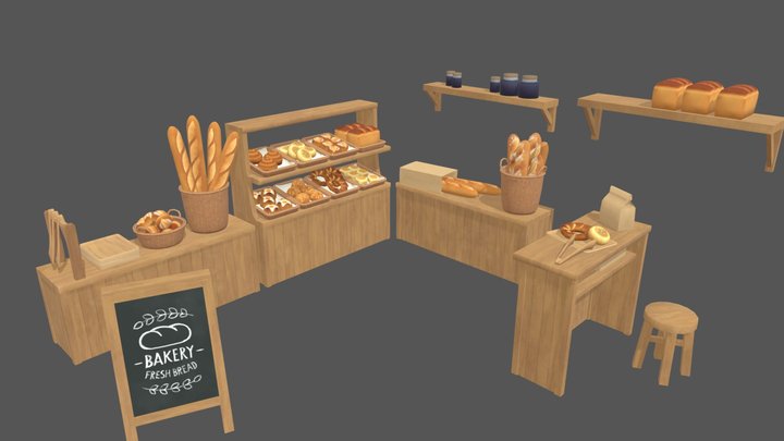 Inushimaya Bakery 3D Model