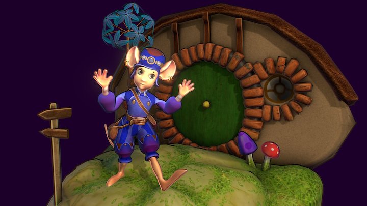 Mouse character 3D Model
