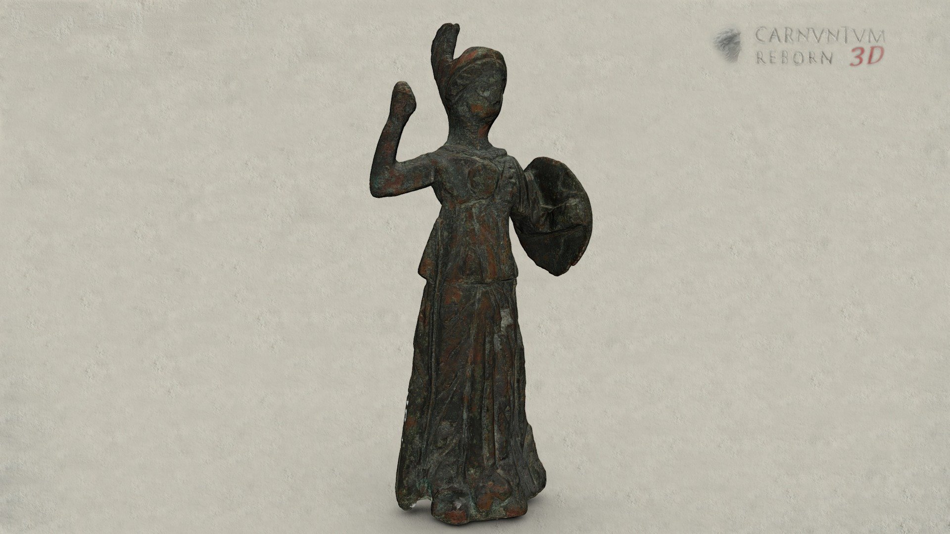 Statuette der Minerva — Sketchfab embed 3D viewer