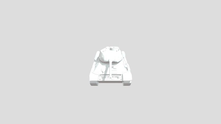 т34-85 3D Model